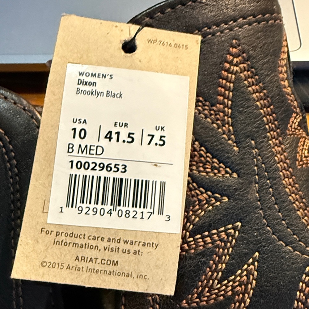 Ariat Dixon X Toe Western Boots size 10 NWT - Picture 10 of 10
